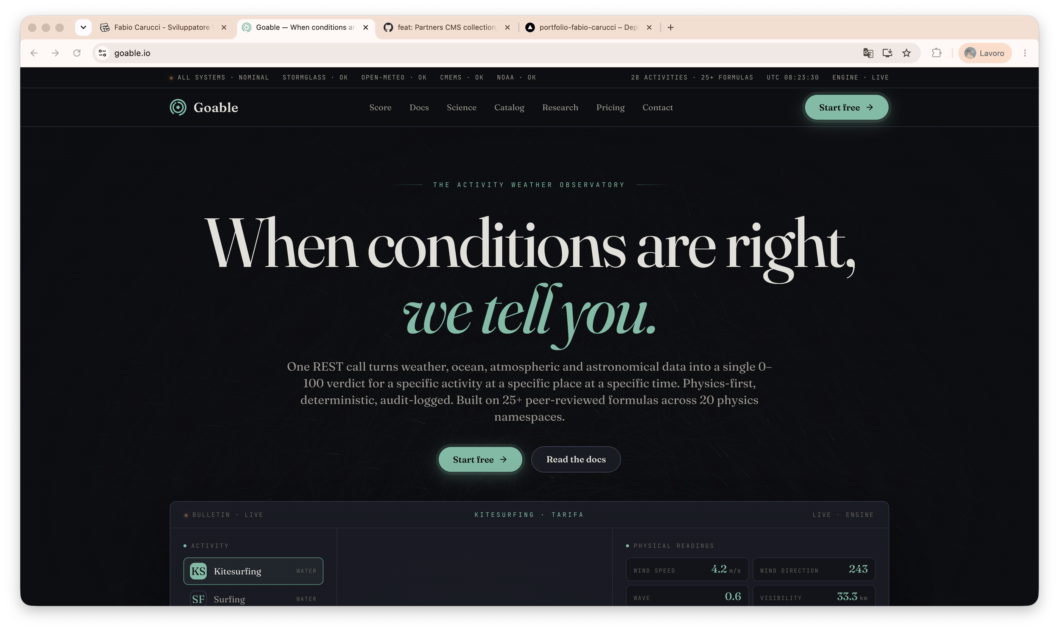 Hero Goable Homepage