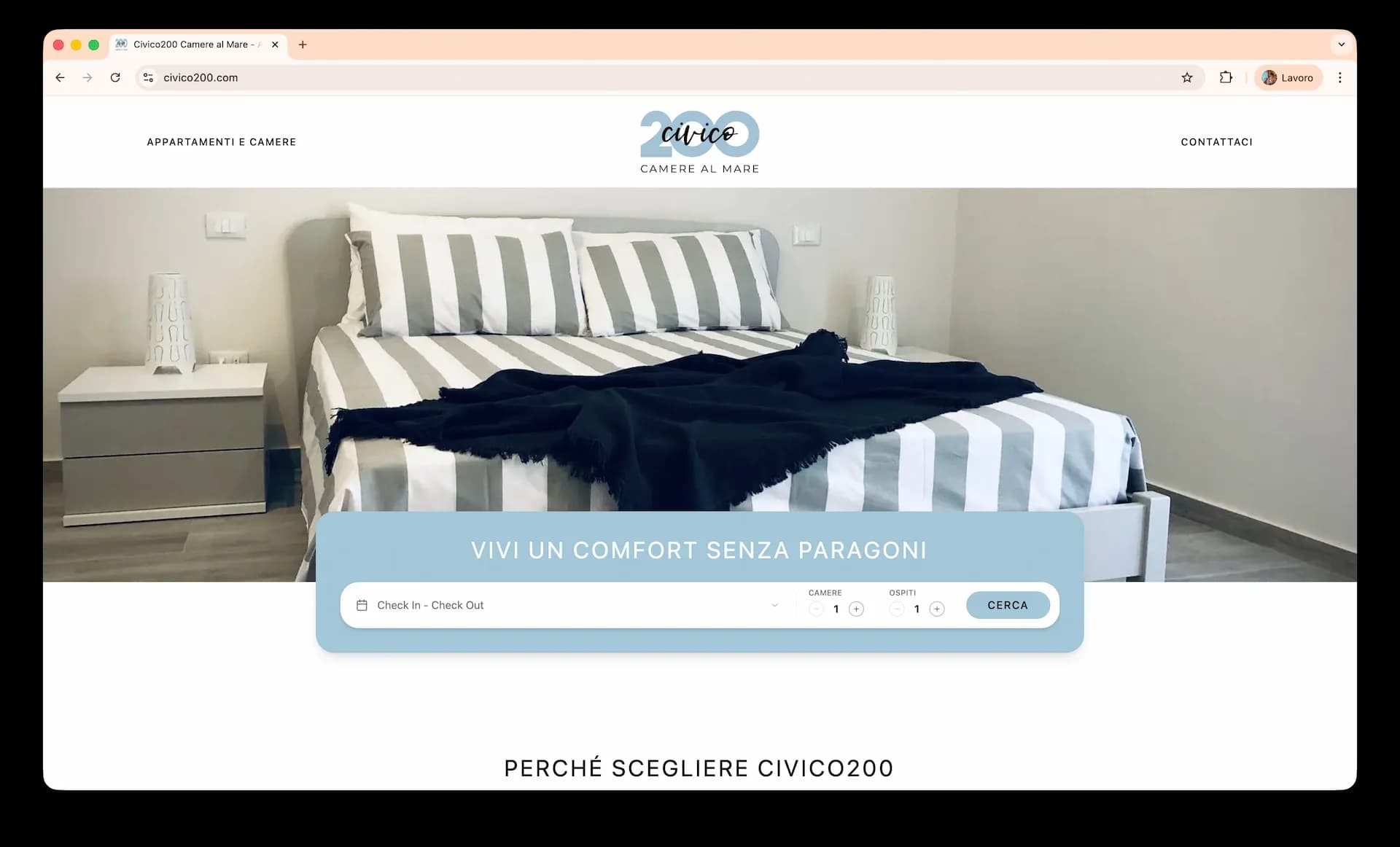 Homepage Civico200 Camere al Mare