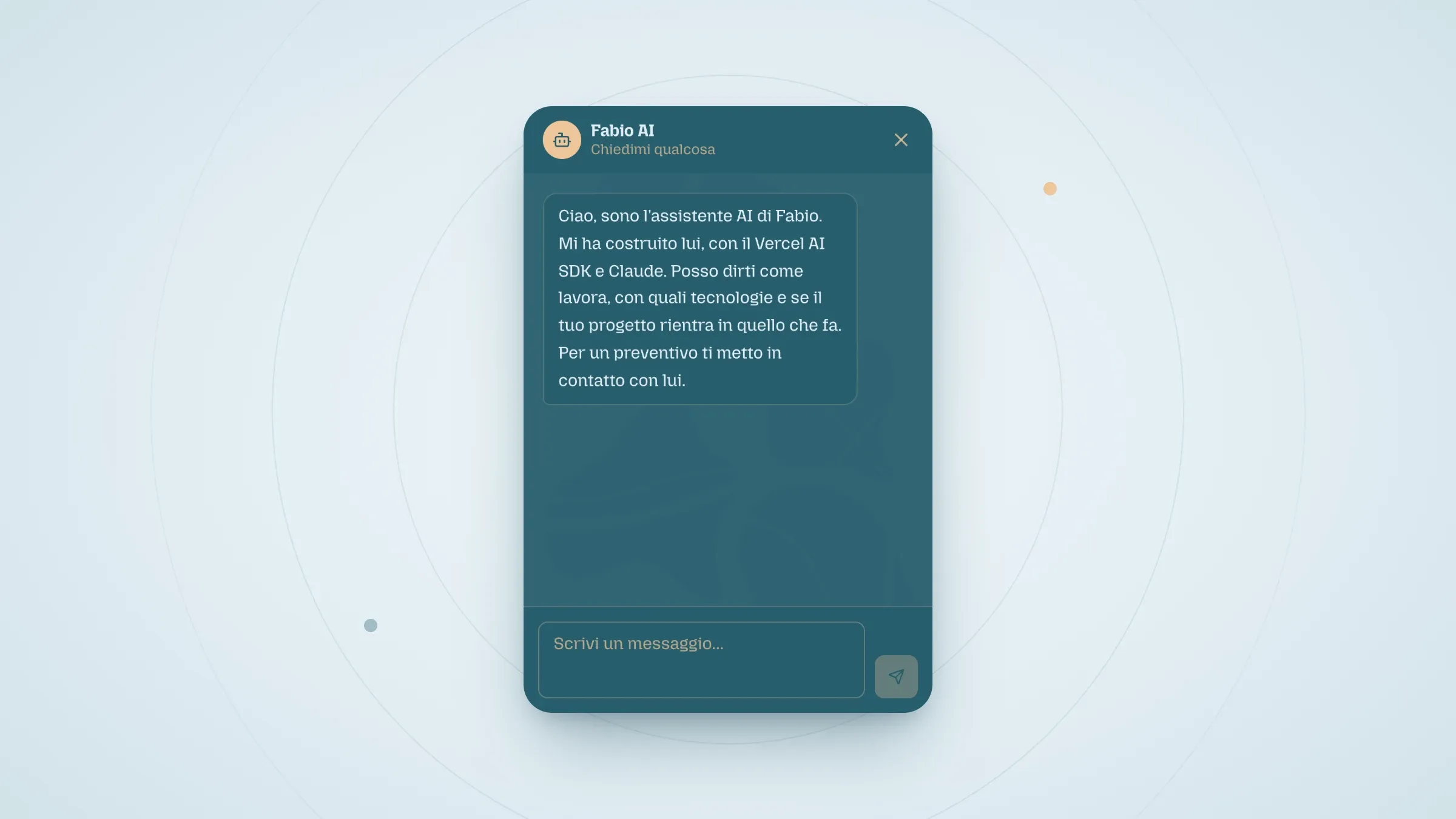 Ai Chat Fabio Carucci's portfolio